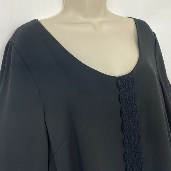 NWT ASTR the Label Lace Trim Shift Dress XL Mini Boho Whimsigoth Flowy - Picture 5 of 11